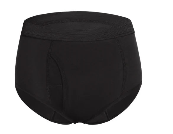Maven Nove M65 washable incontinence briefs with fly in Black