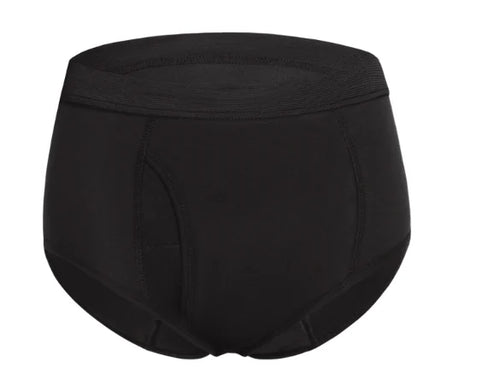 Maven Nove M65 washable incontinence briefs with fly in Black