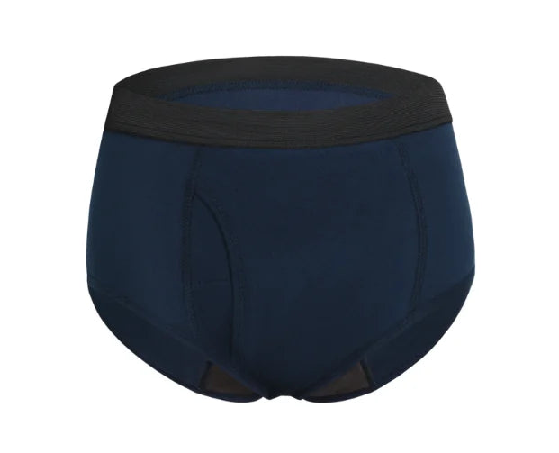 Maven Nove M65 washable incontinence briefs with fly in Navy Blue