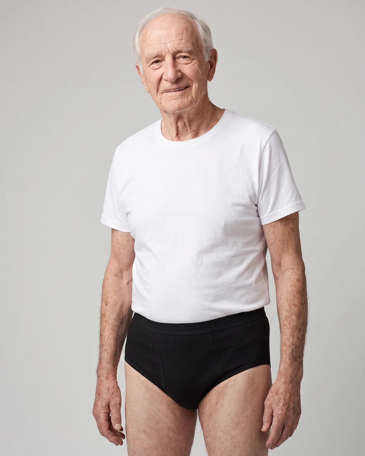 Maven Nove M65 washable incontinence briefs with fly, worn