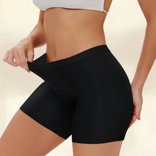Maven Nove SLK8036 leakproof boyshort in black, front view